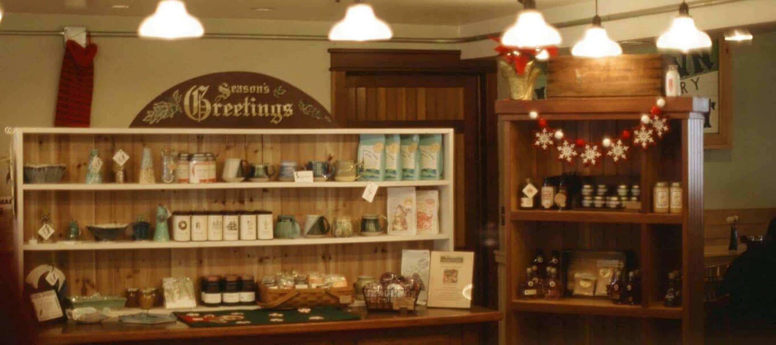 Garner local gift shop with holiday decorations and handcrafted items.
